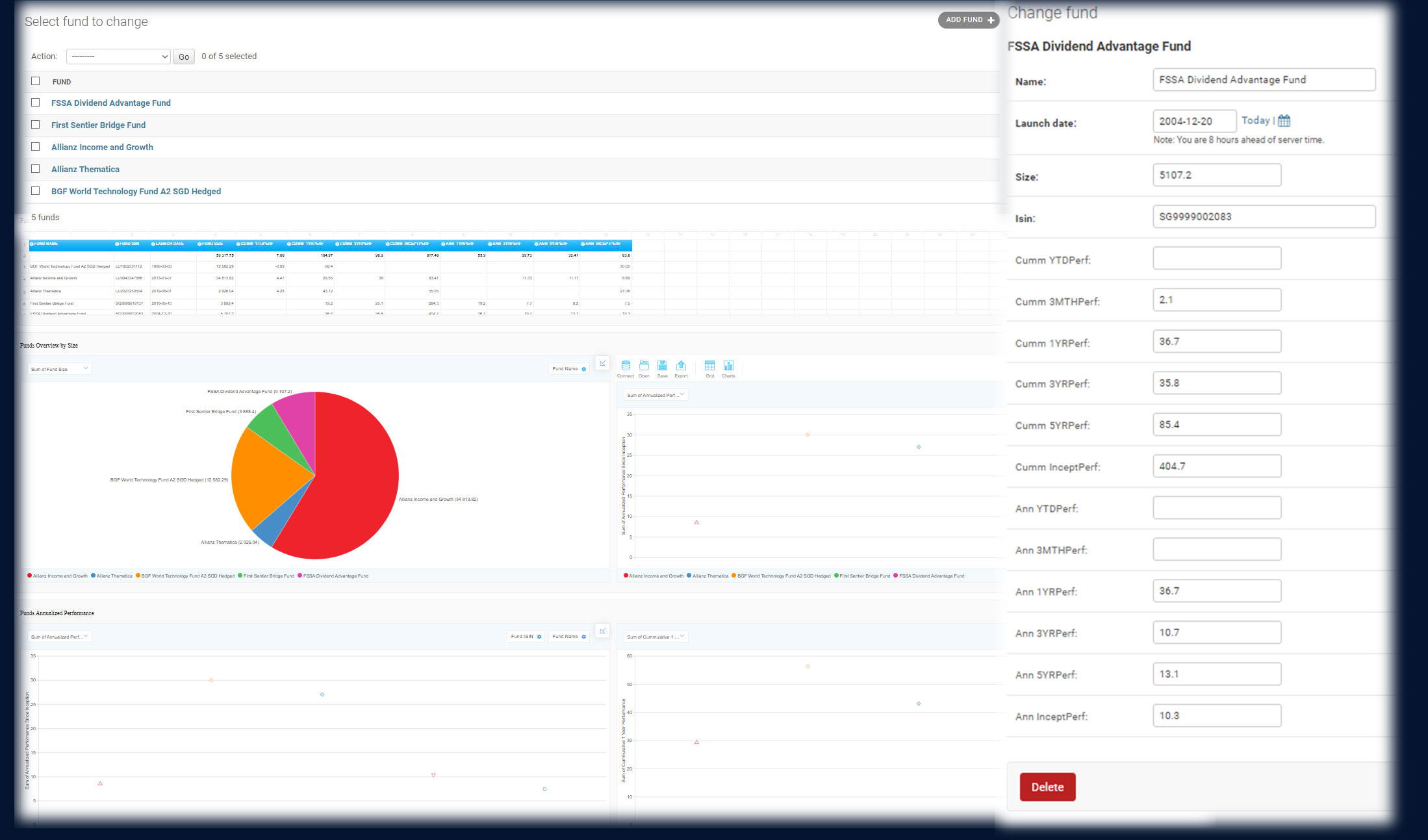 Funds Analyzer